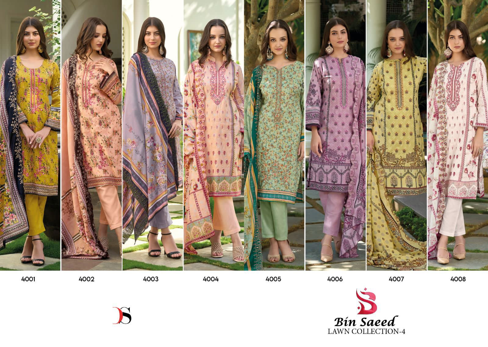 Bin Saeed lawn 4 by Deepsy Printed Suits Catalog